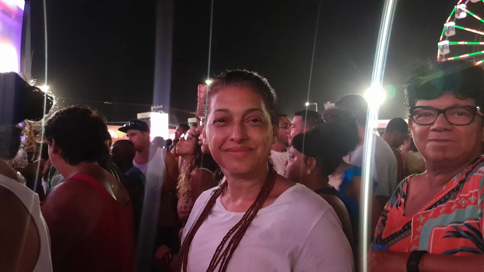 Ana Cristina curtiu o show emocionada