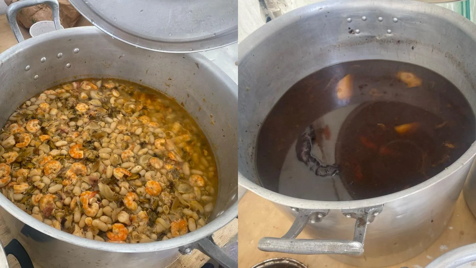 Feijão foi o carro chefe da culinária entre os devotos nestas exta-feira (2)