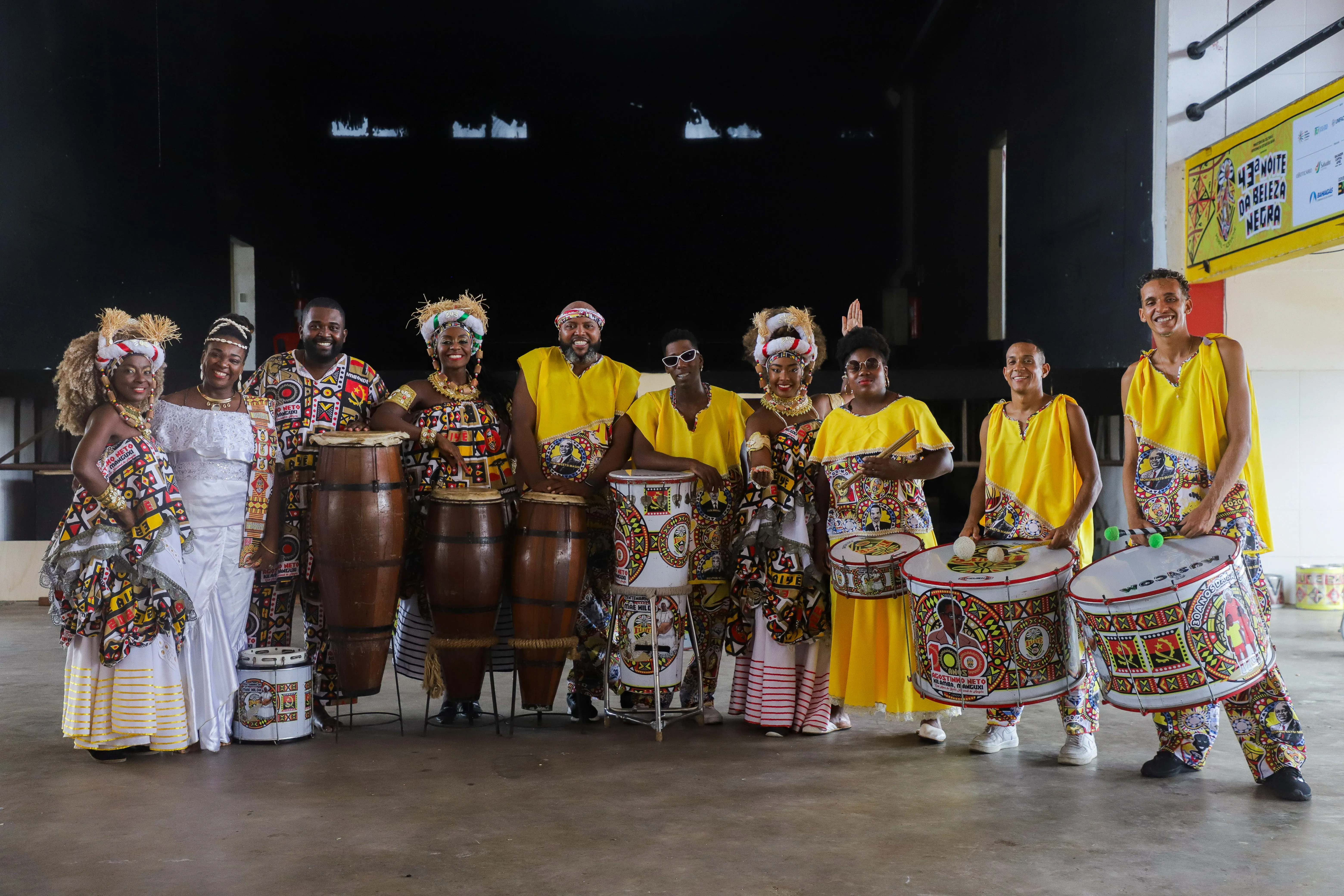 Iintegrantes do Bloco Ilê Ayê