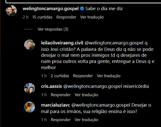 Comentário de Welington sobre Lula