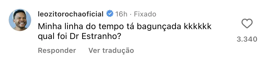 Leozito comenta sobre o sósia de Ubatã que viralizou nos últimos dias