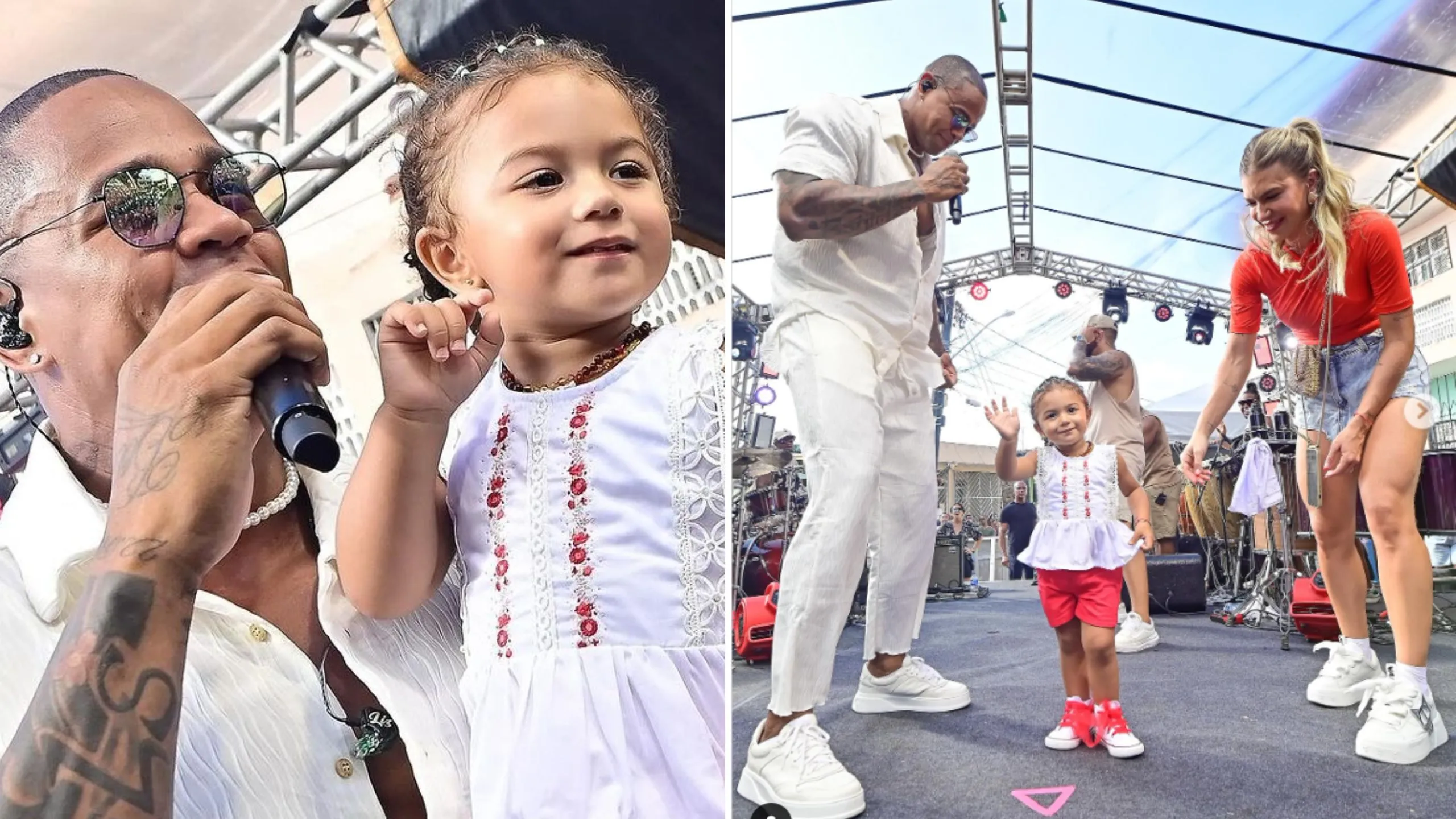 Liz esteve presente no Natal do GG no subúrbio de Salvador