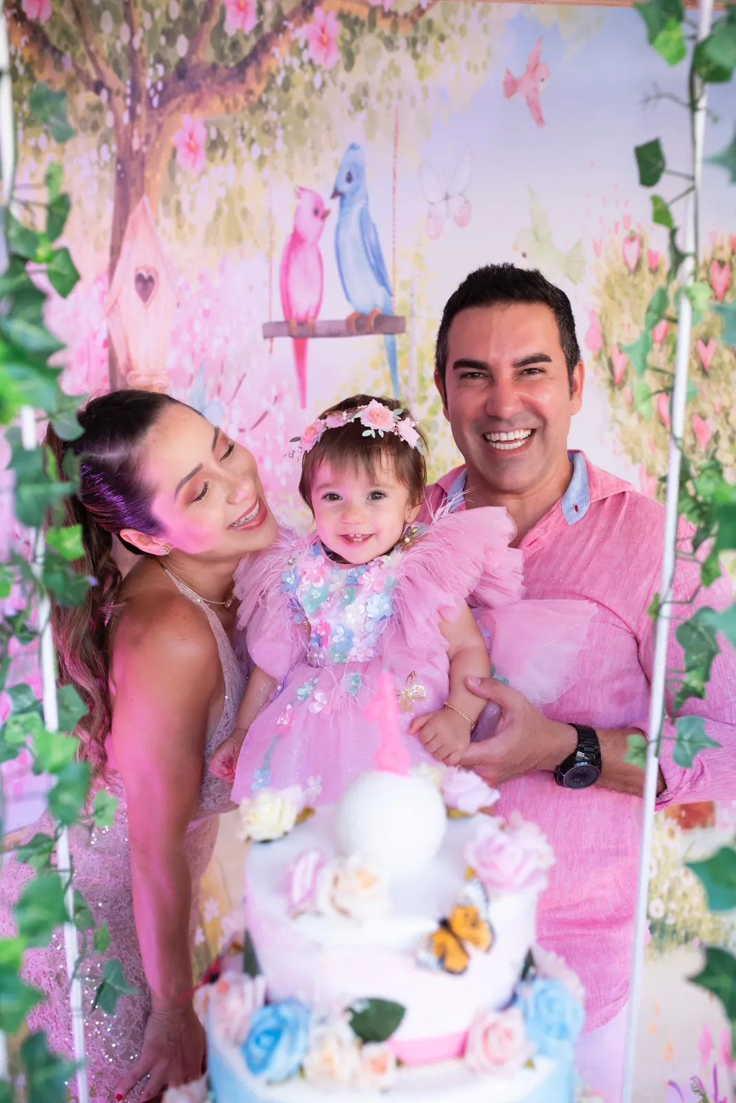 Luana Monalisa e  João Almeida comemoram 1 ano da filha Marthina