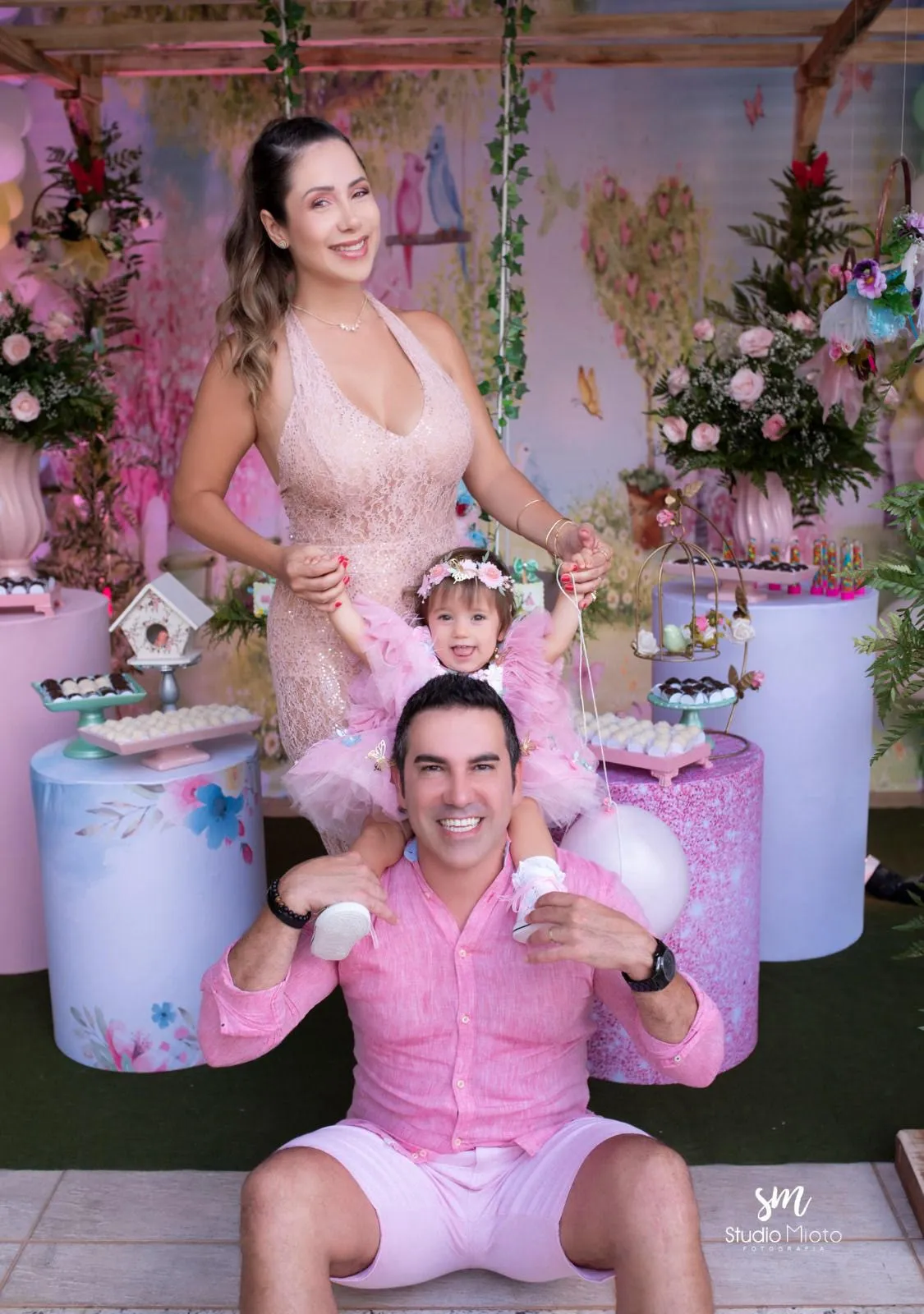 Luana Monalisa e  João Almeida comemoram 1 ano da filha Marthina