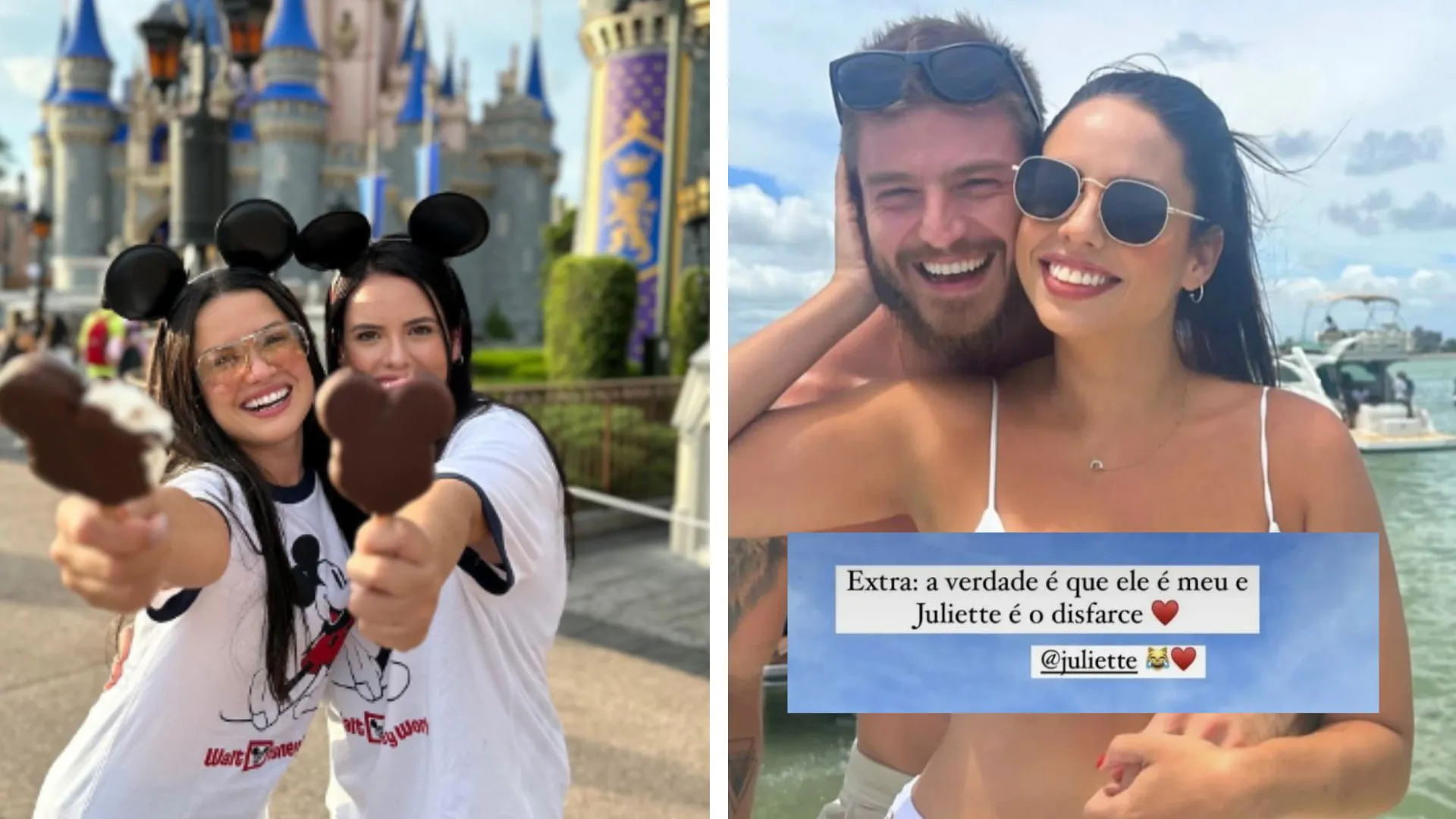 Camilla e Juliette são amigas, e até viajaram juntas para a Disney