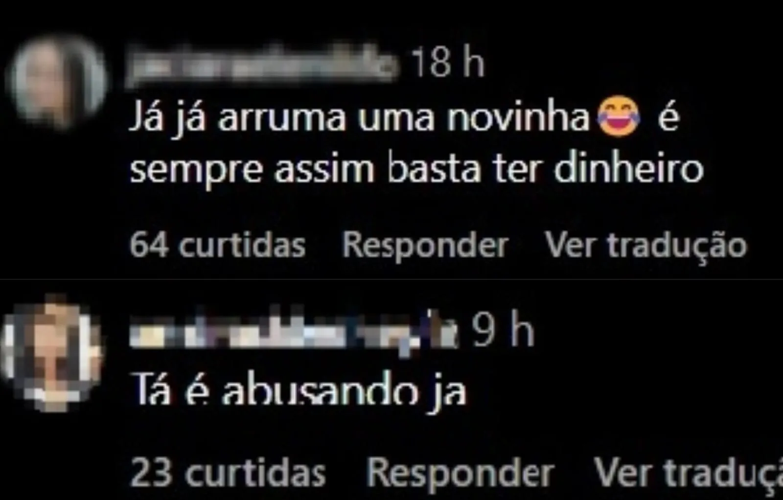 Seguidores criticaram a mudança do motorista