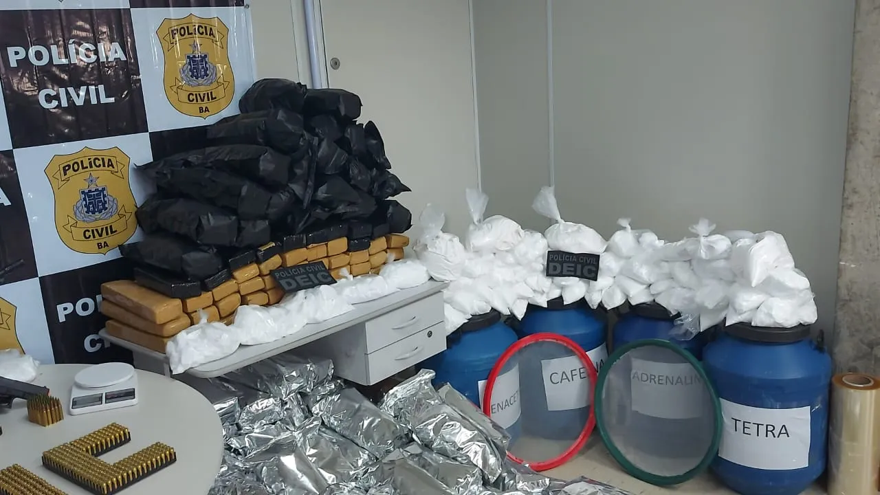 Imagem ilustrativa da imagem Polícia detalha rotina de traficas do laboratório milionário de drogas