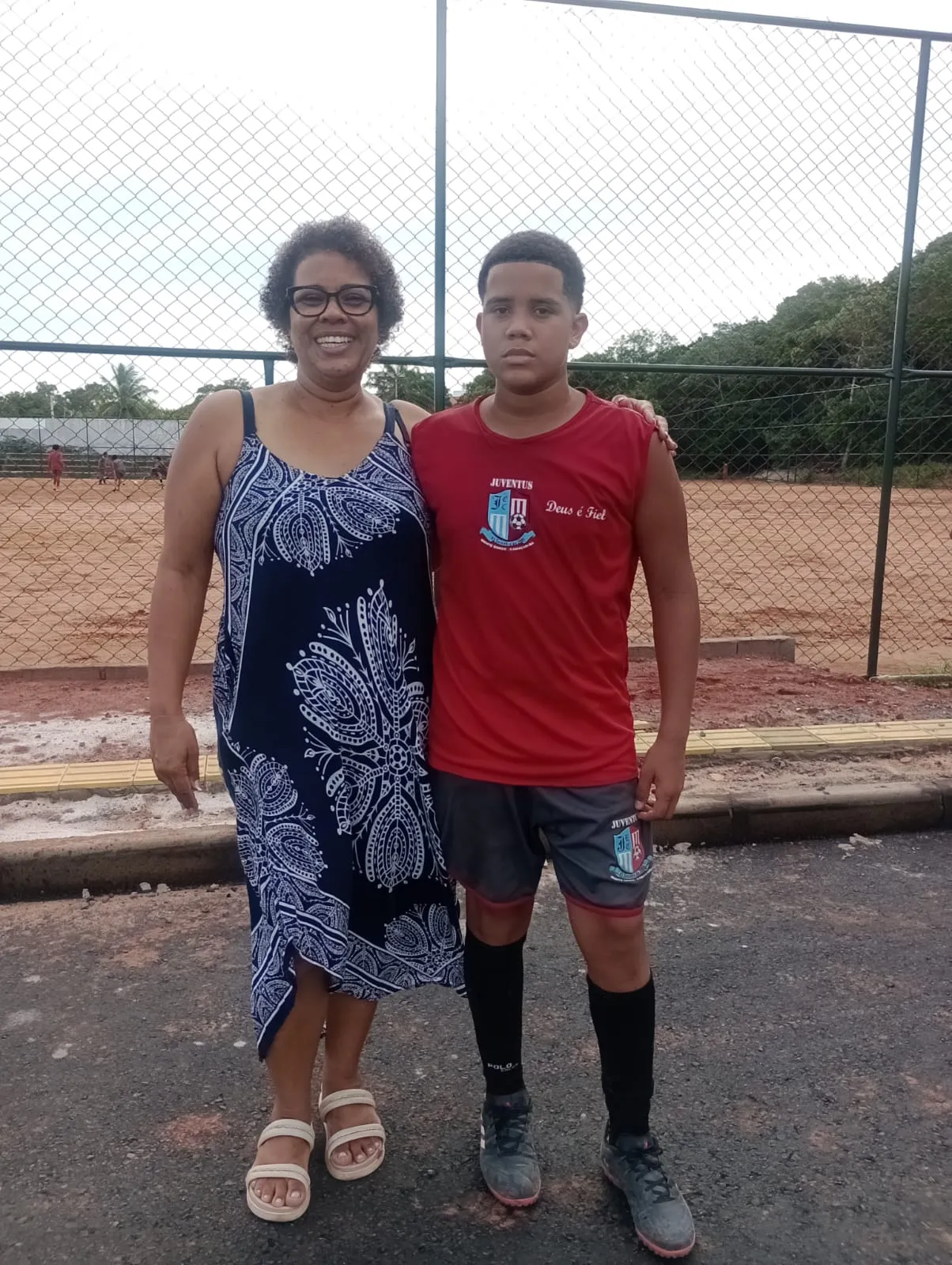 Silvana Sena e Caíque Sena, mãe e filho, também estão unidos 
pelo esporte