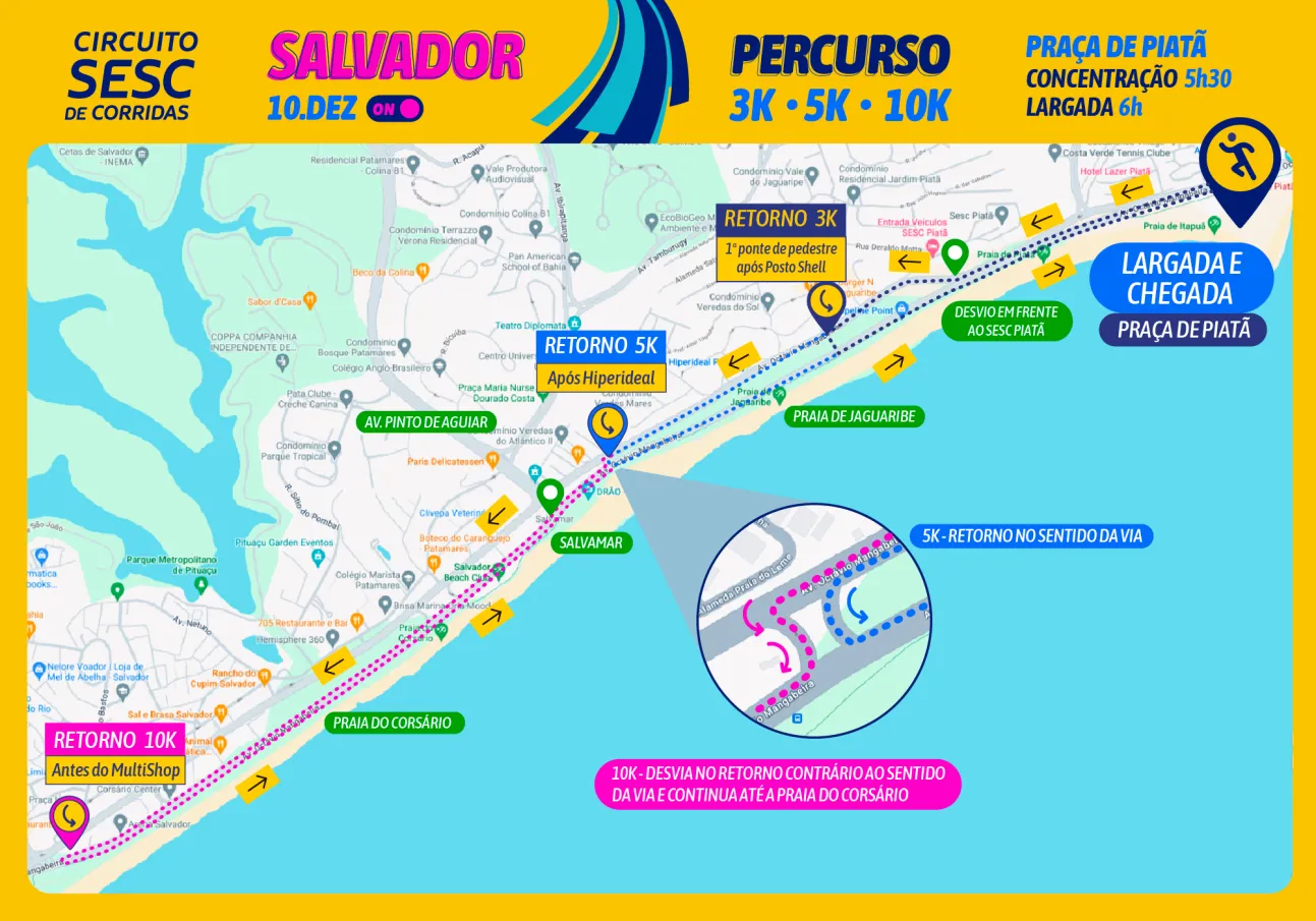 Imagem ilustrativa da imagem Sesc realiza Circuito de Corridas em Salvador dia 10 de dezembro