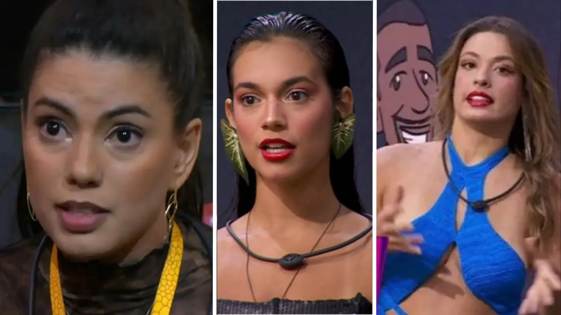 Fernanda, Alane e Beatriz se desentenderam ao vivo