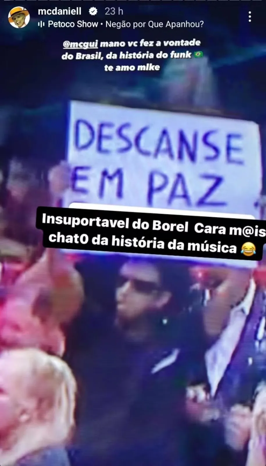 MC Daniel e Nego do Borel já tretaram em 2023