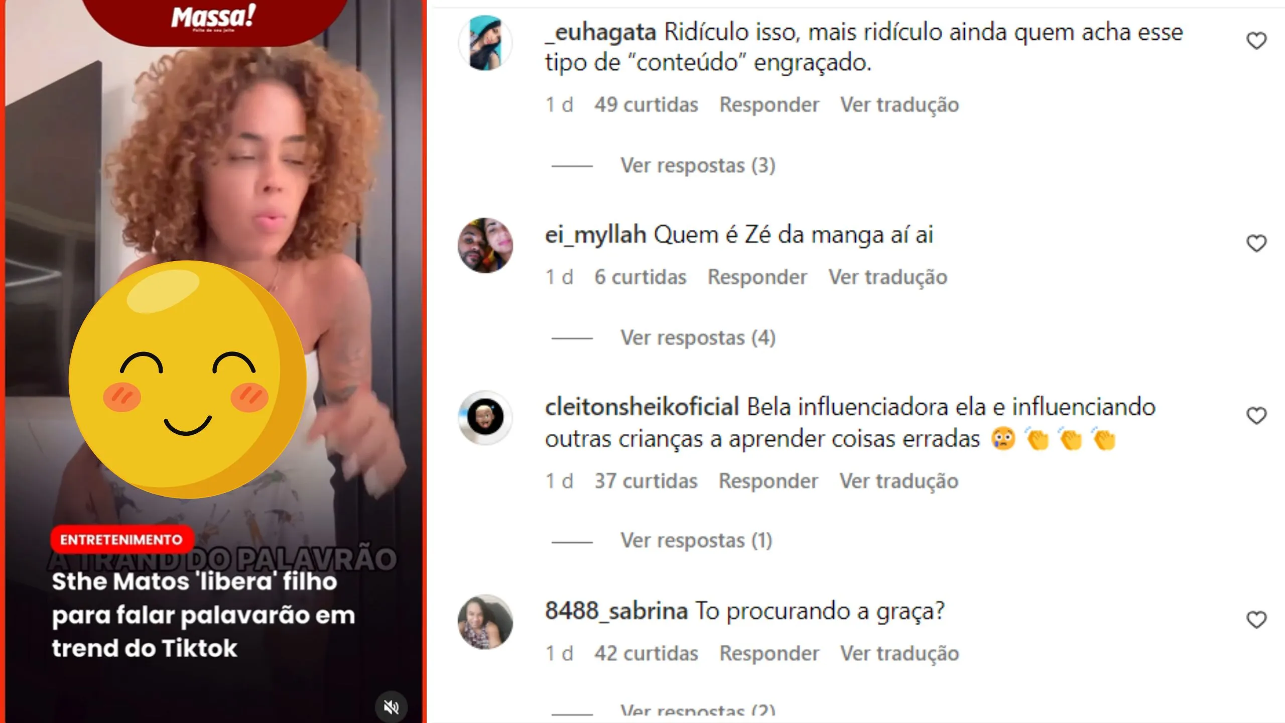 Sthe Matos é criticada na web