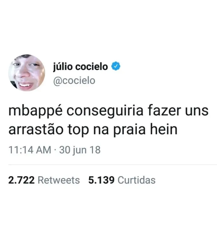 Imagem ilustrativa da imagem Youtuber Júlio Cocielo pode ser preso por racismo após pedido do MPF