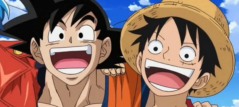 Goku, de Dragon Ball e Luffy, de One Piece