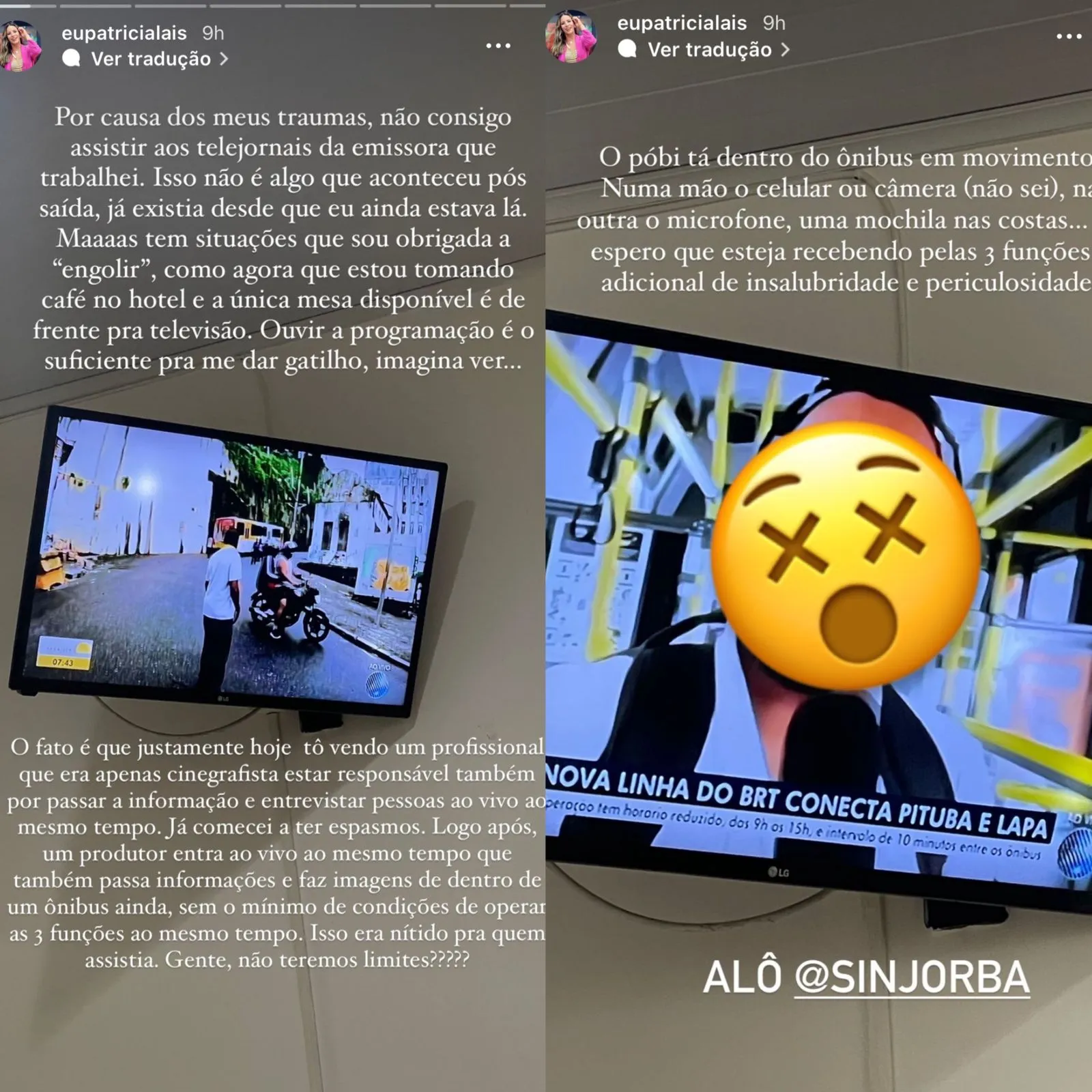 Imagem ilustrativa da imagem Ex-repórter da TV Subaé denuncia conduta da emissora: "Traumas"