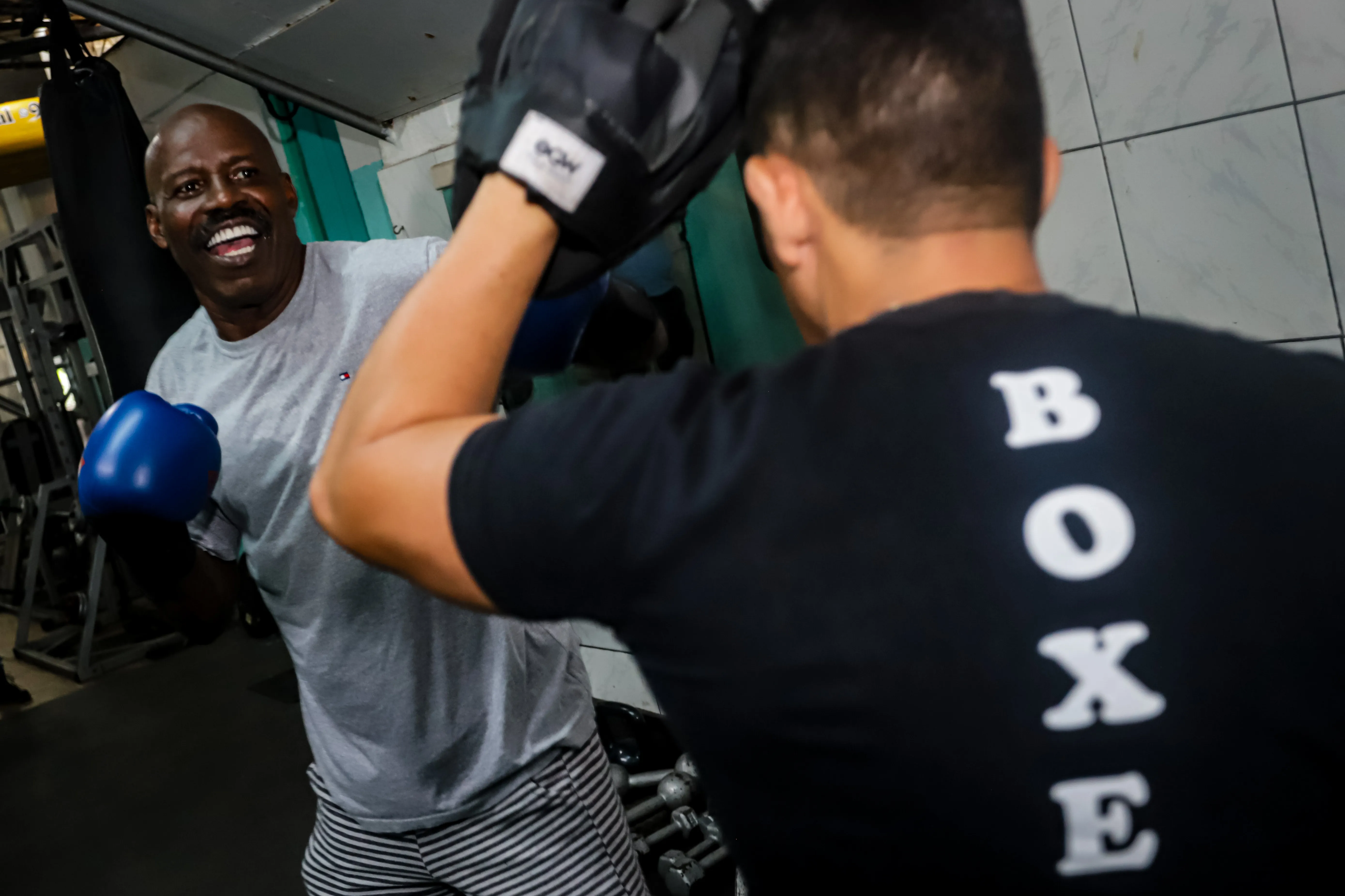 Treinos são intensos para o ex-pugilista baiano