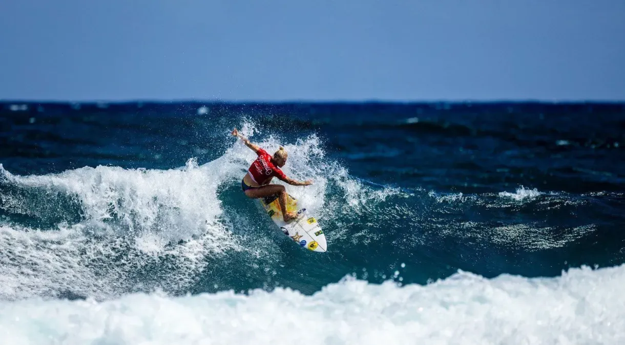 Tatiana Weston-Webb ficou em segundo lugar na disputa feminina do ISA