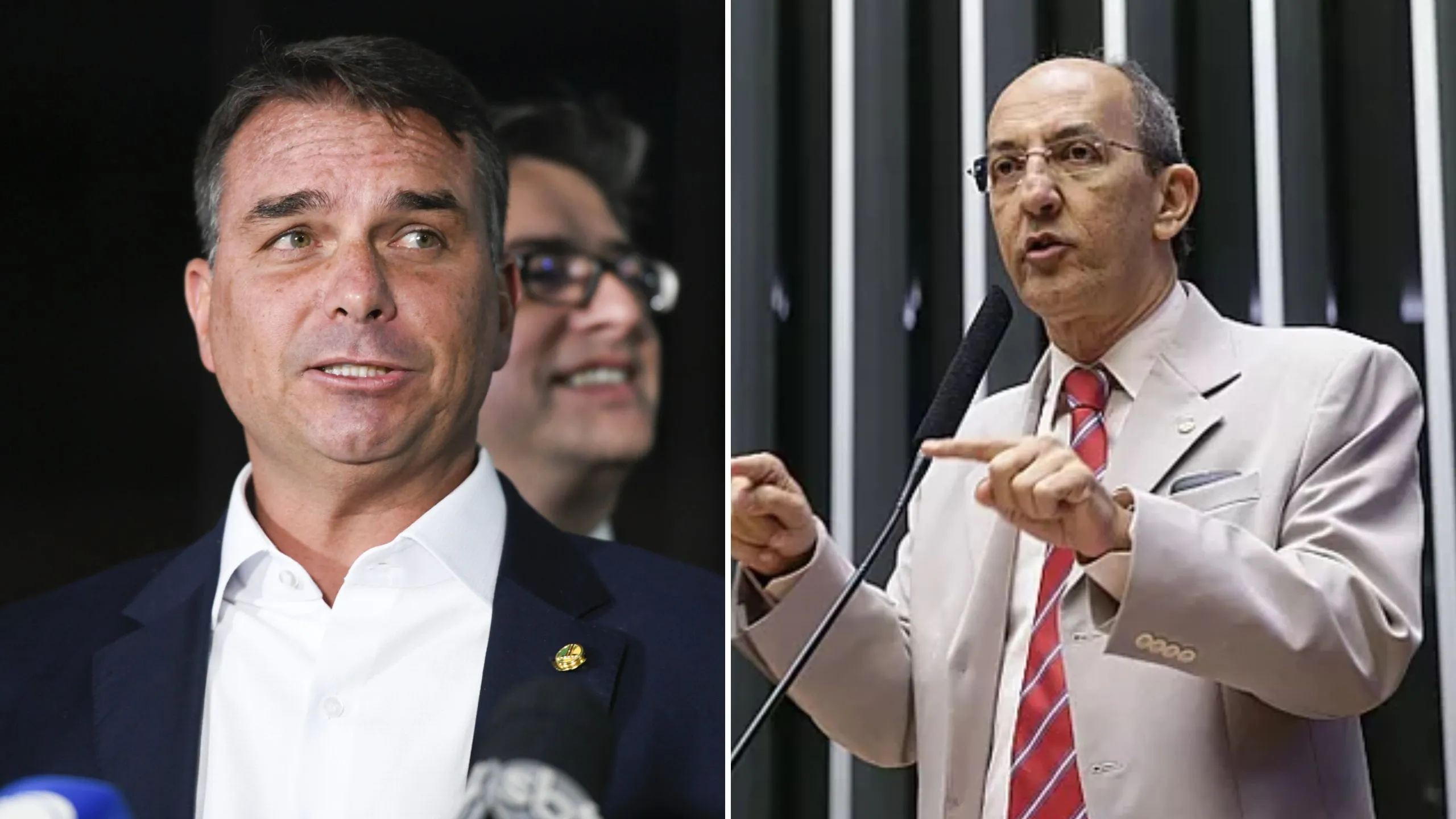 Flávio Bolsonaro e Arnaldo Jordy