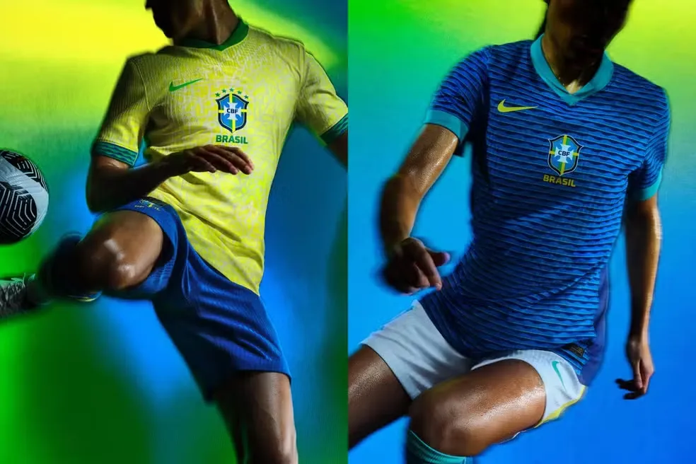 Imagem ilustrativa da imagem Novas 'peitas' da Seleção são lançadas oficialmente pela Nike; veja