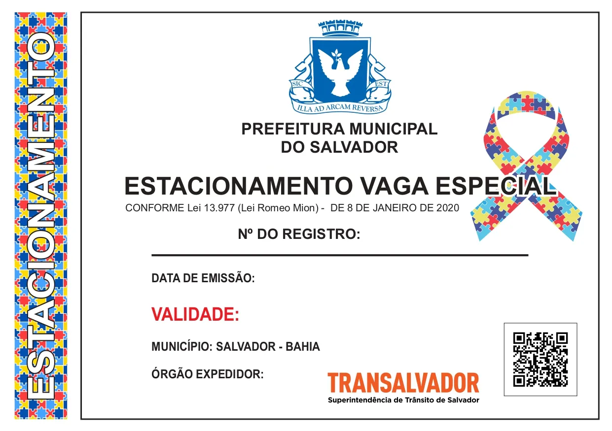 Credencial para as pessoas com oTEA