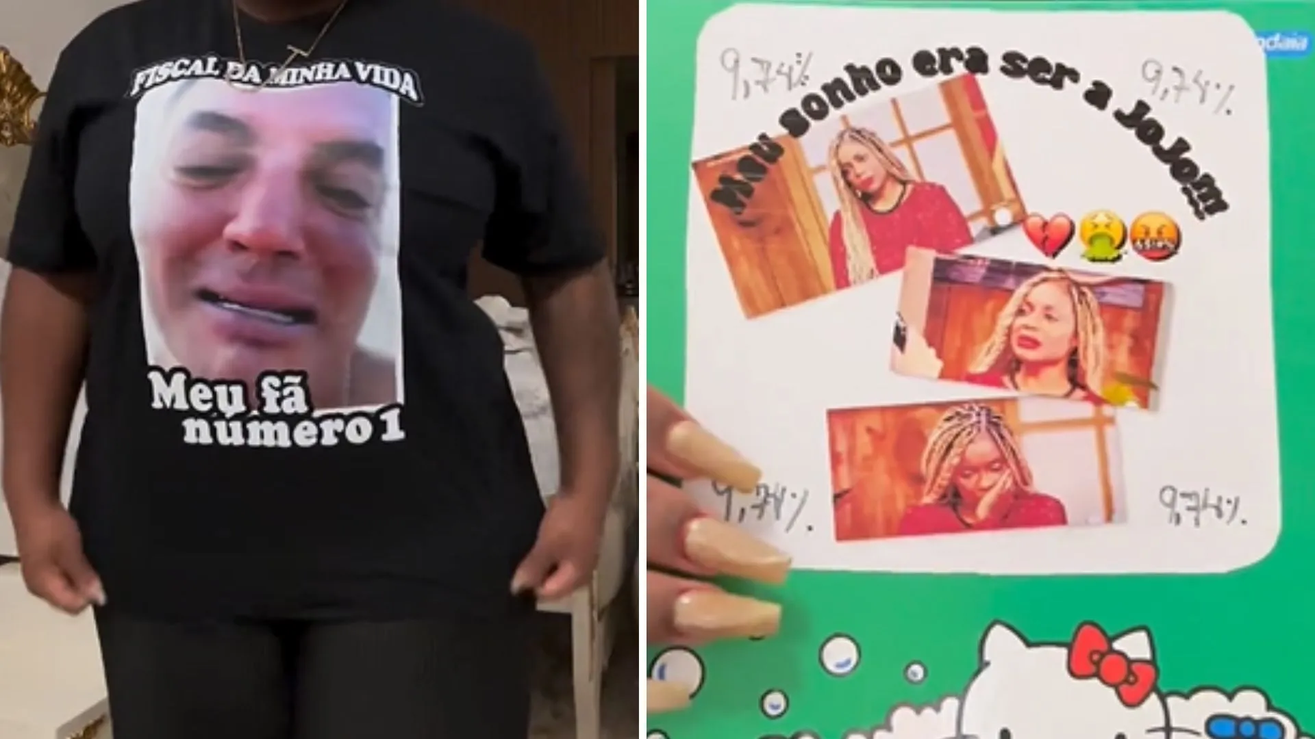 Imagem ilustrativa da imagem Vídeo: Jojo provoca Leo Dias e Cariúcha com blusa e caderno afrontosos