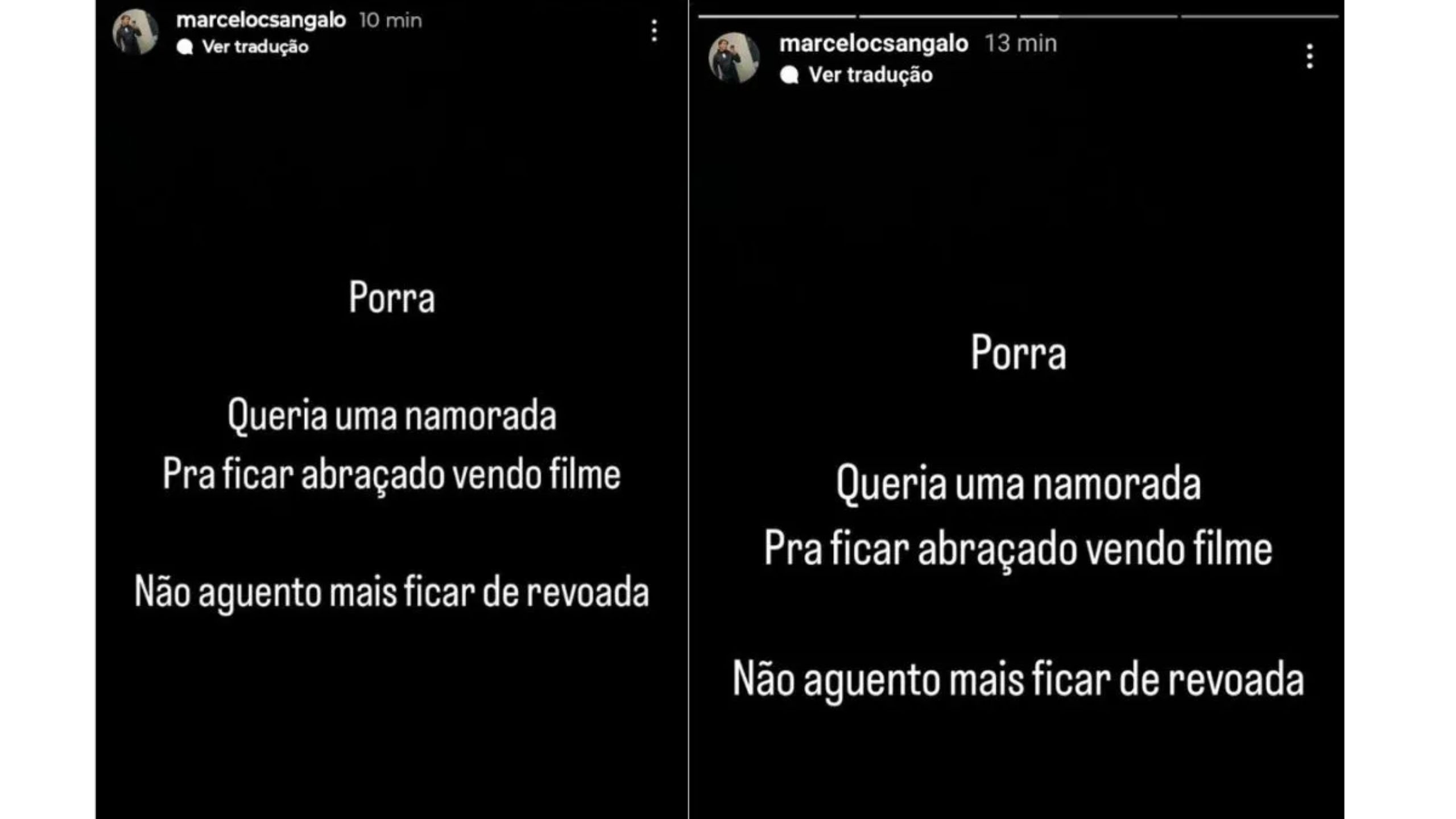 Marcelo Sangalo Cady faz desabado na web