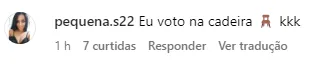 Comentários foram feitos em publicações sobre o ocorrido