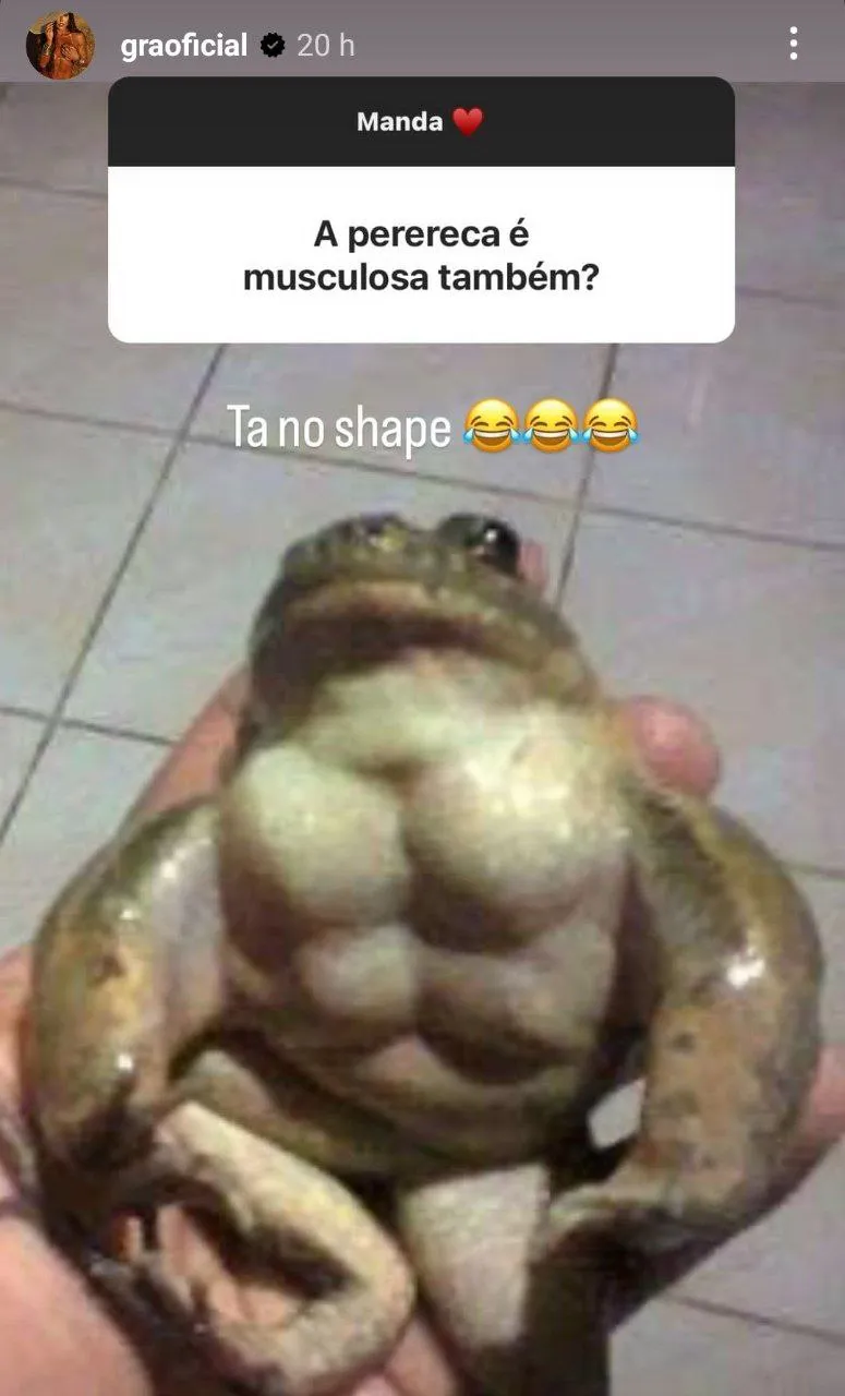 Imagem ilustrativa da imagem Pepeka musculosa? Gracyanne Barbosa tira dúvida de seguidor