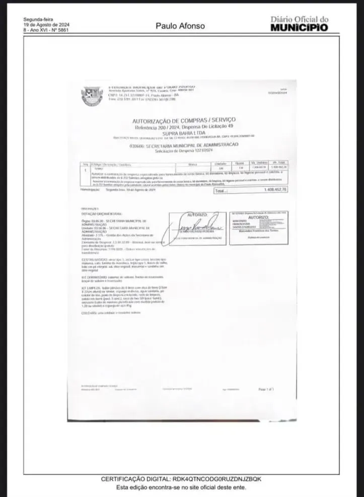 Imagem ilustrativa da imagem Prefeito de Paulo Afonso anuncia ajuda seis meses após estragos