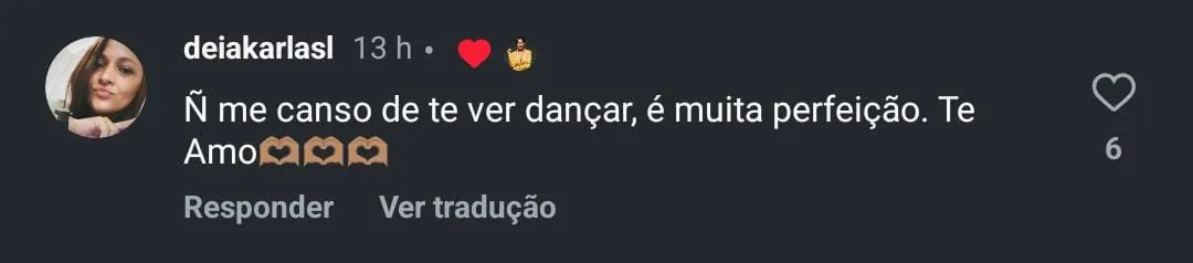 Comentário de fã