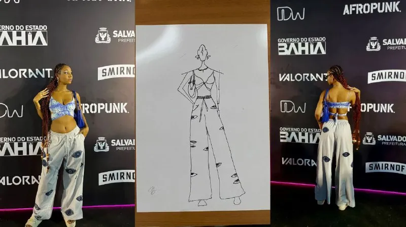 Silvana desenhou o próprio look