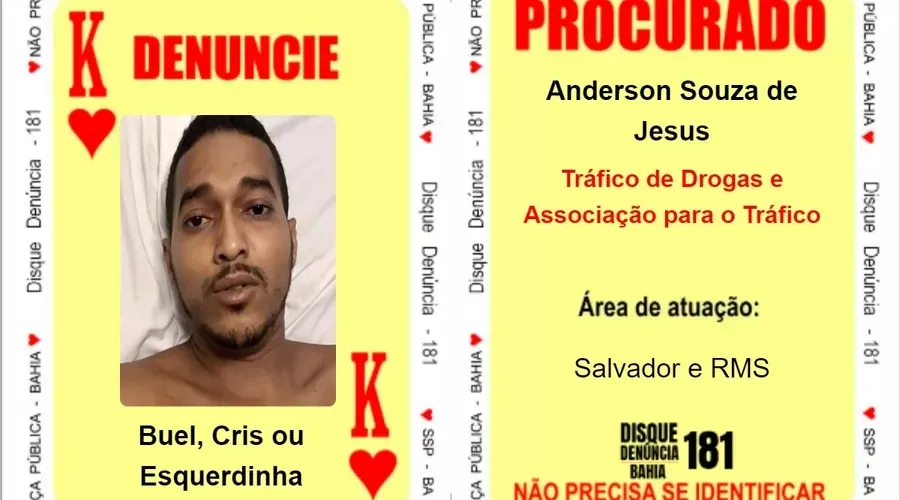 Anderson Souza de Jesus, vulgo “Buel”, “Cris” ou “Esquerdinha”