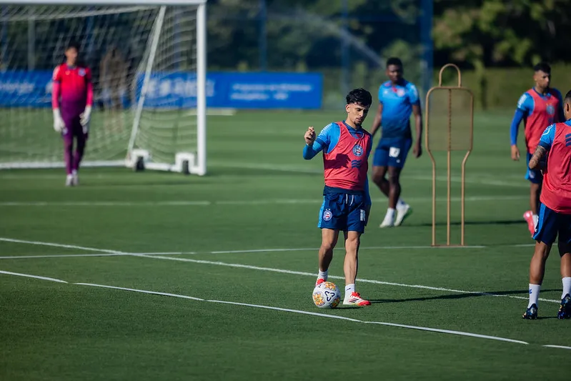 Gabriel Teixeira, treinando pelo Bahia