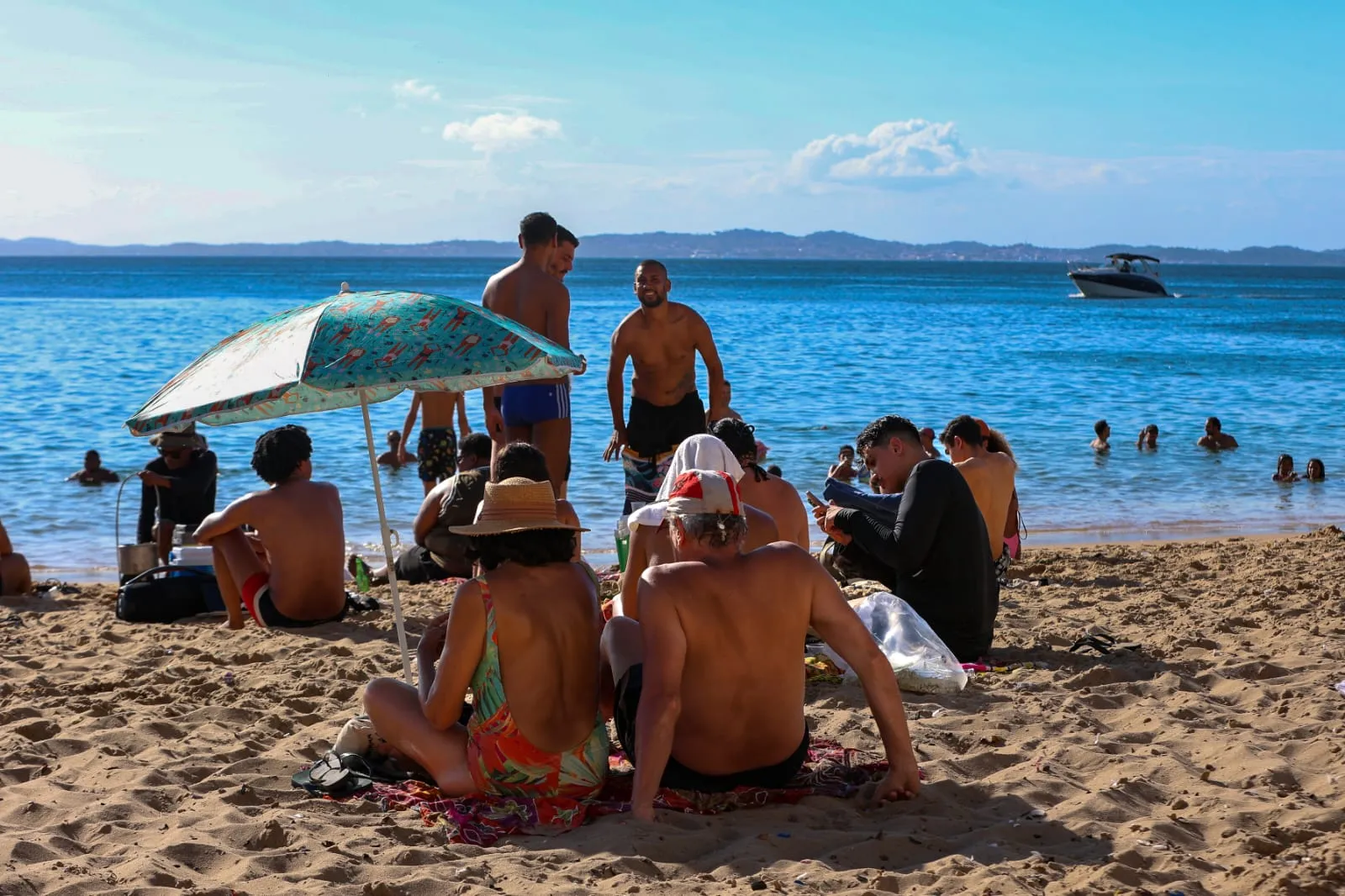 Galera aproveitou o espaço para tomar um sol