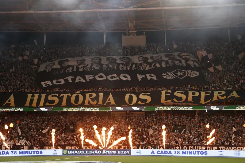 Botafogo x Vitoria pelo Campeonato Brasileiro no Estadio Nilton Santos.