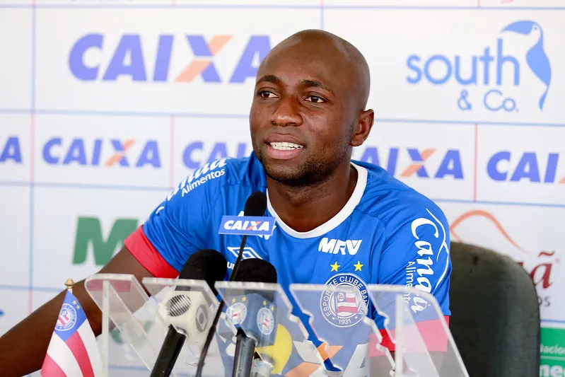 Armero em sua apresentação pelo Bahia