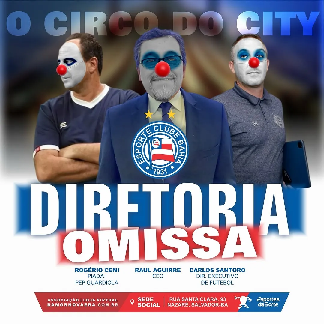 Torcida organizada não poupou críticas aos dirigentes e a Rogério Ceni