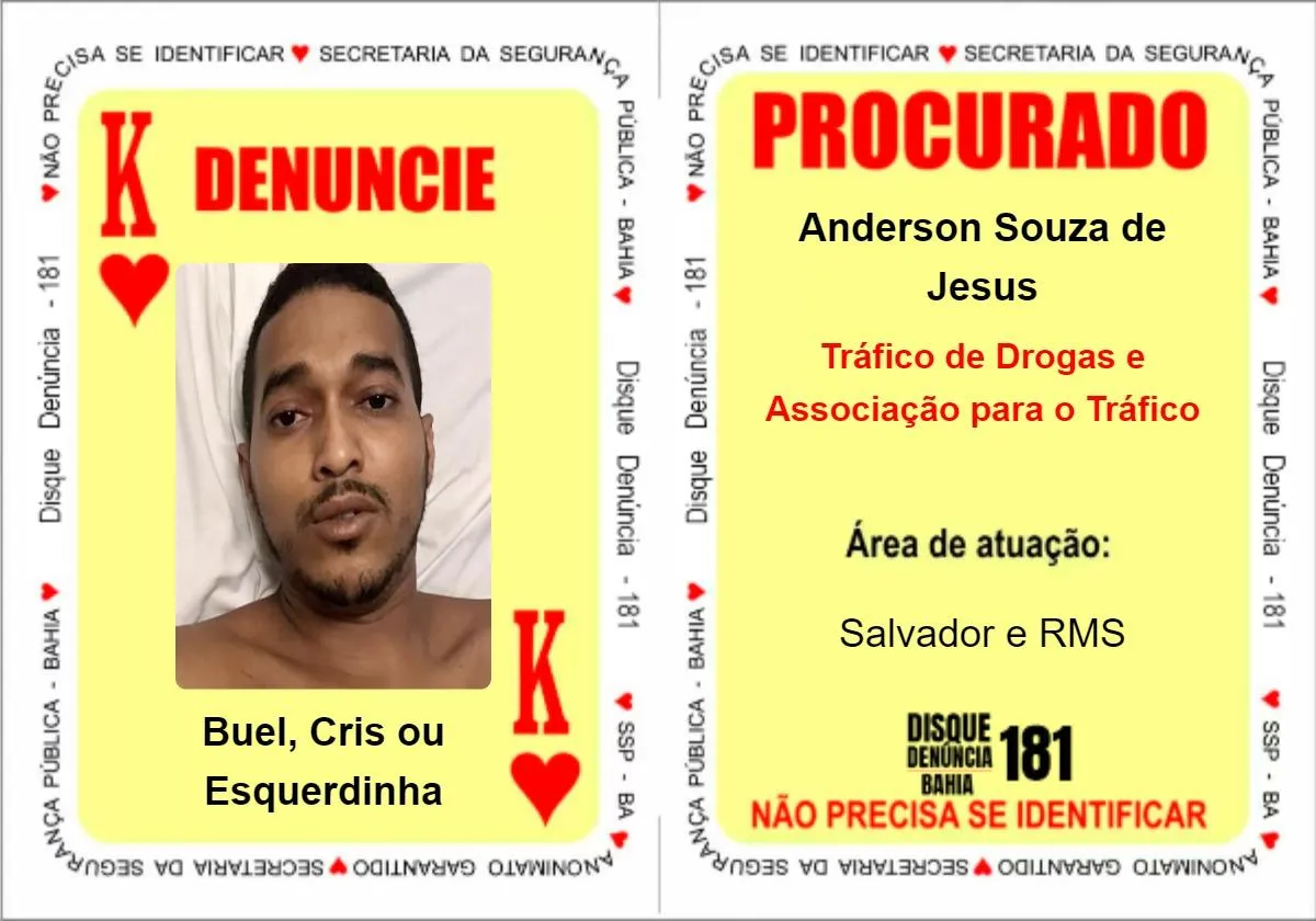 Anderson 'Buel' é apontado como líder de uma facção com atuação na Bahia