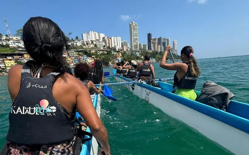 Imagem ilustrativa da imagem Kaiaulu Va’a celebra a Lavagem do Bonfim com a "Remada do Bonfim"