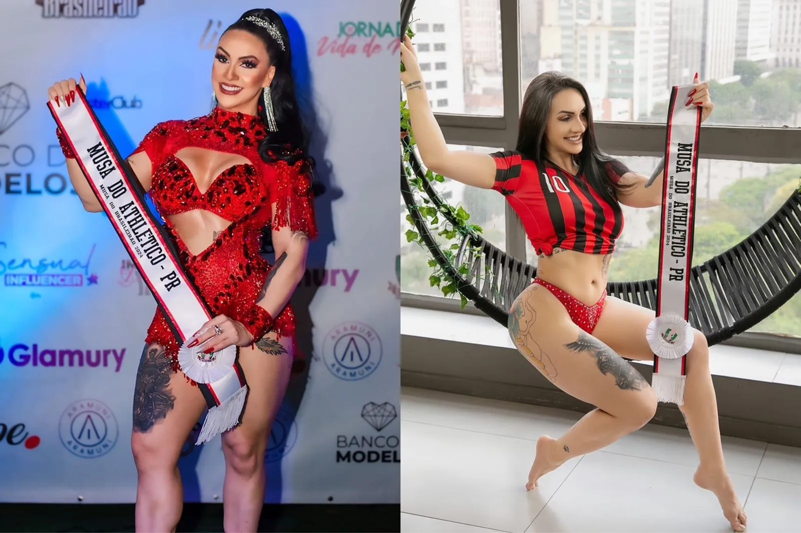 Imagem ilustrativa da imagem Musa de time brasileiro arrasa em ensaio sensual; confira as fotos