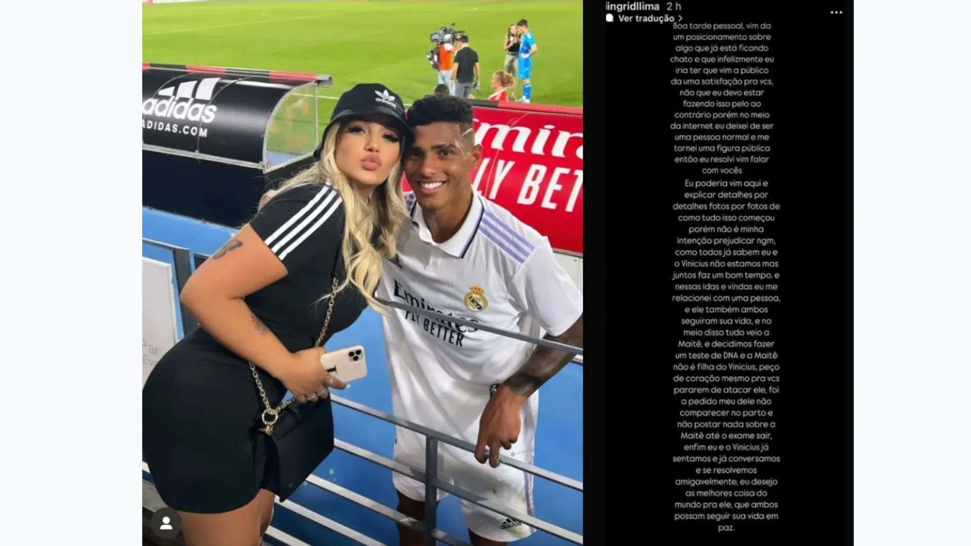 Imagem ilustrativa da imagem Novo Abner? Ex-Real Madrid descobre que não é o pai de filha de blogueira após DNA