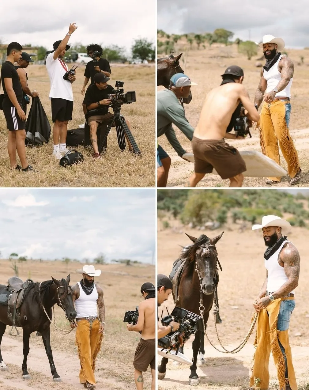 Imagem ilustrativa da imagem Pagodeiro Vinny Nogueira grava clipe em clima de faroeste na sua cidade natal