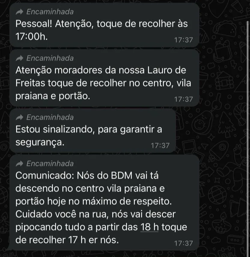 Suposto comunicado do BDM