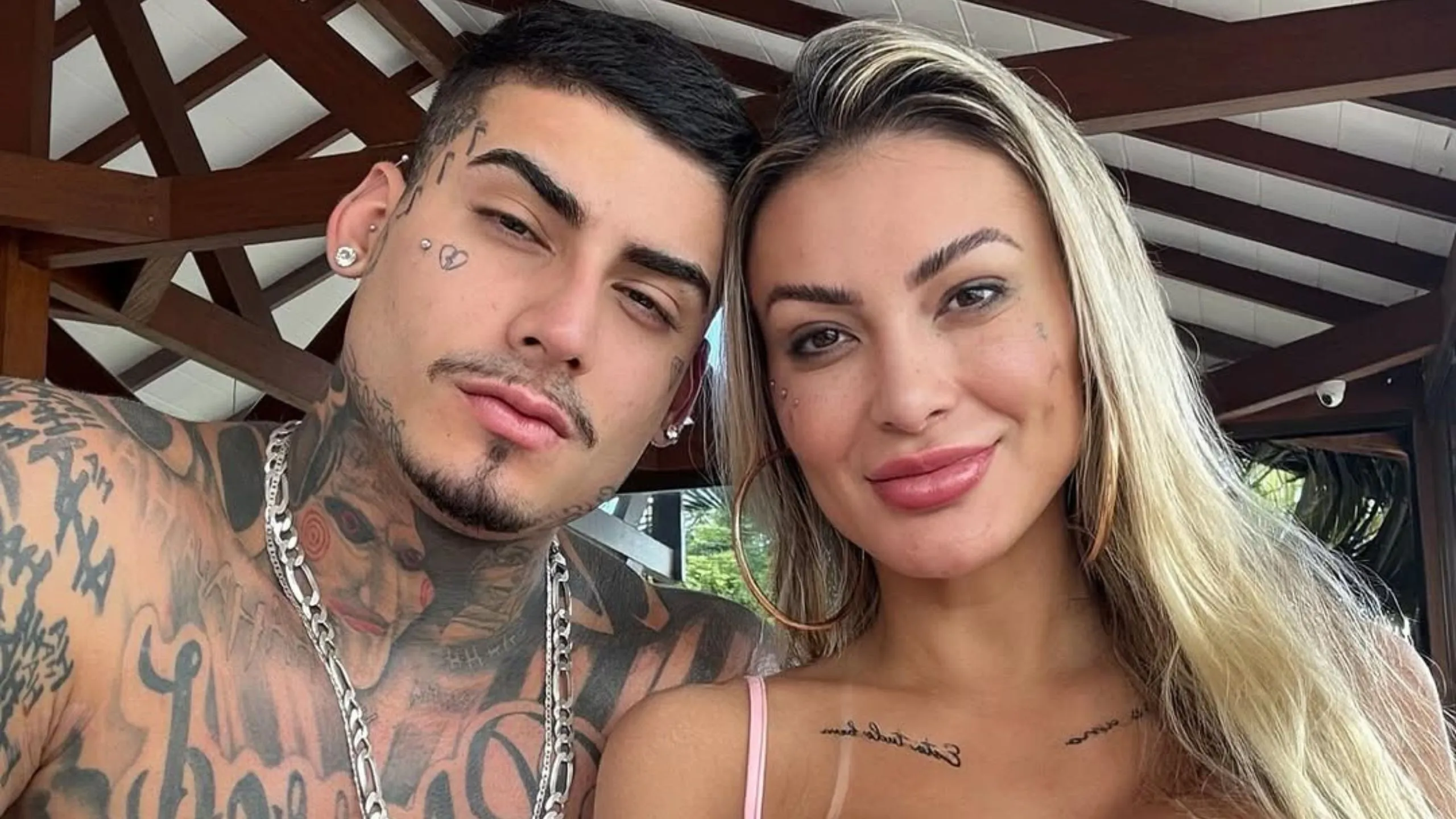 Andressa Urach e o namorado Kylian Cria