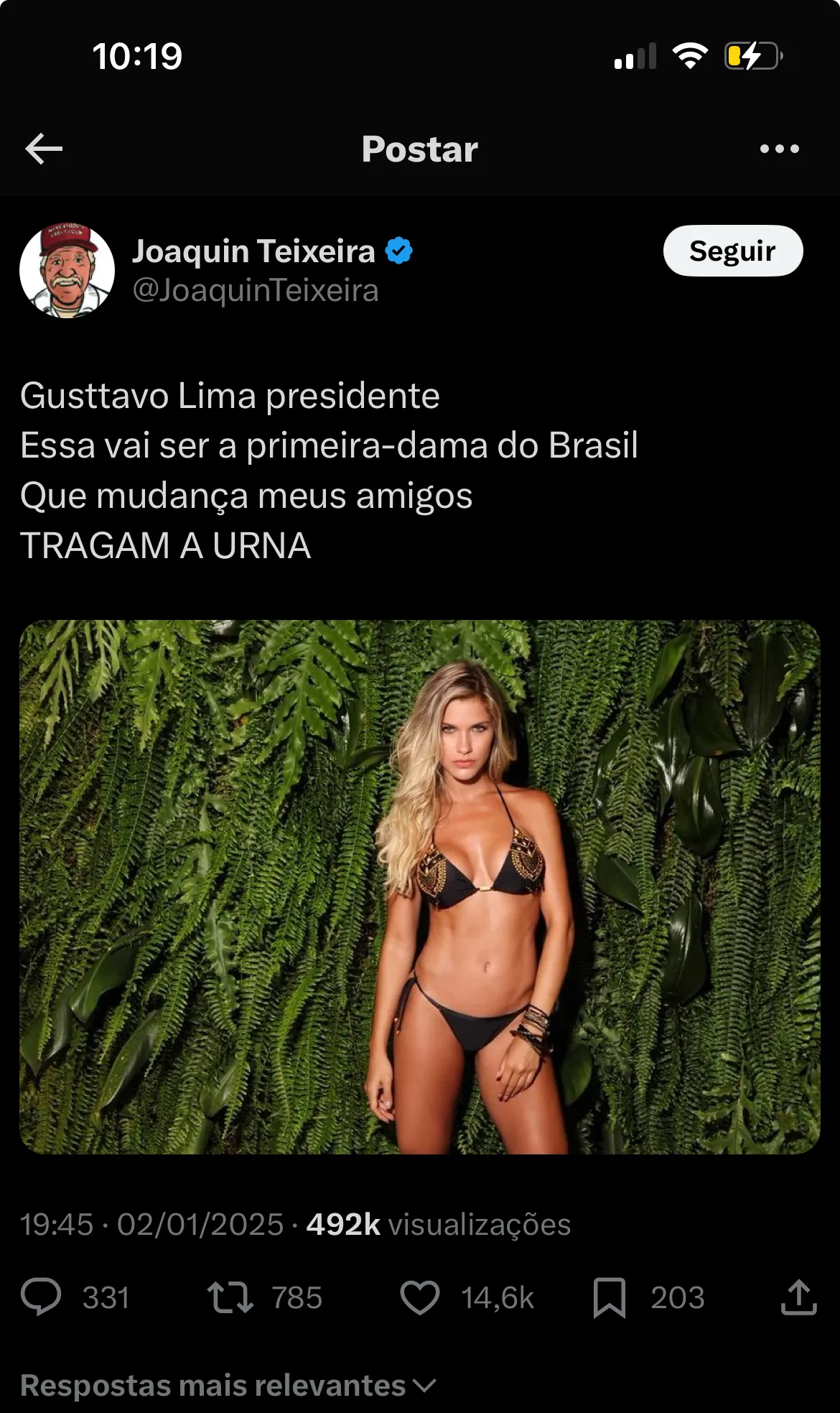 Imagem ilustrativa da imagem Pré-candidatura de Gusttavo Lima vira meme nas redes sociais