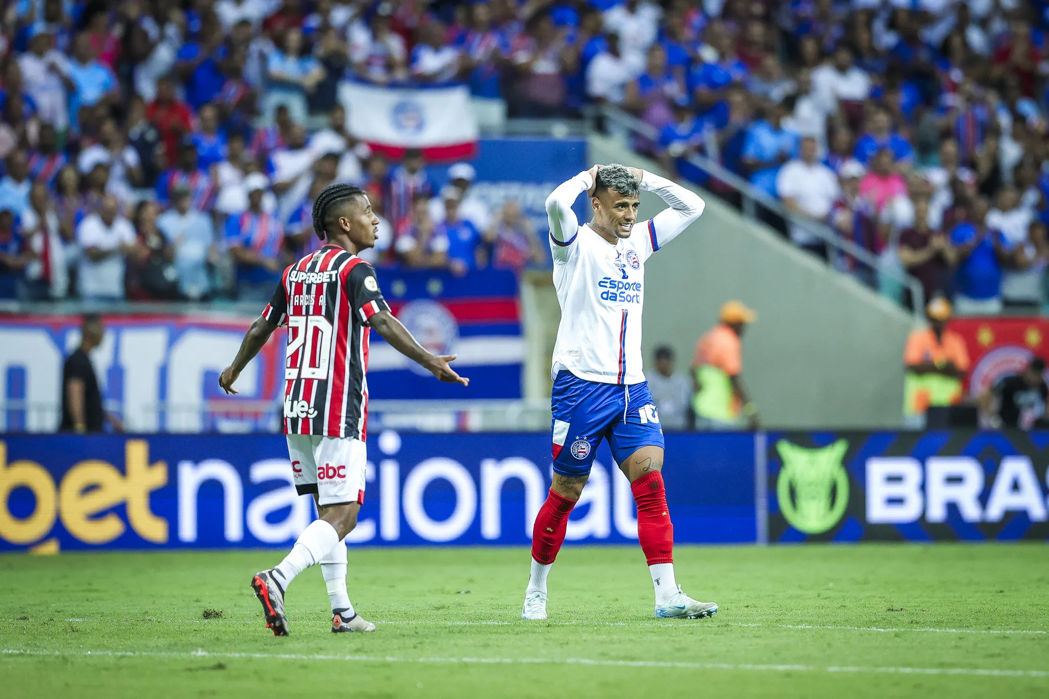 Bahia tomou 3 a 0 do São Paulo em casa na terça-feira (5)