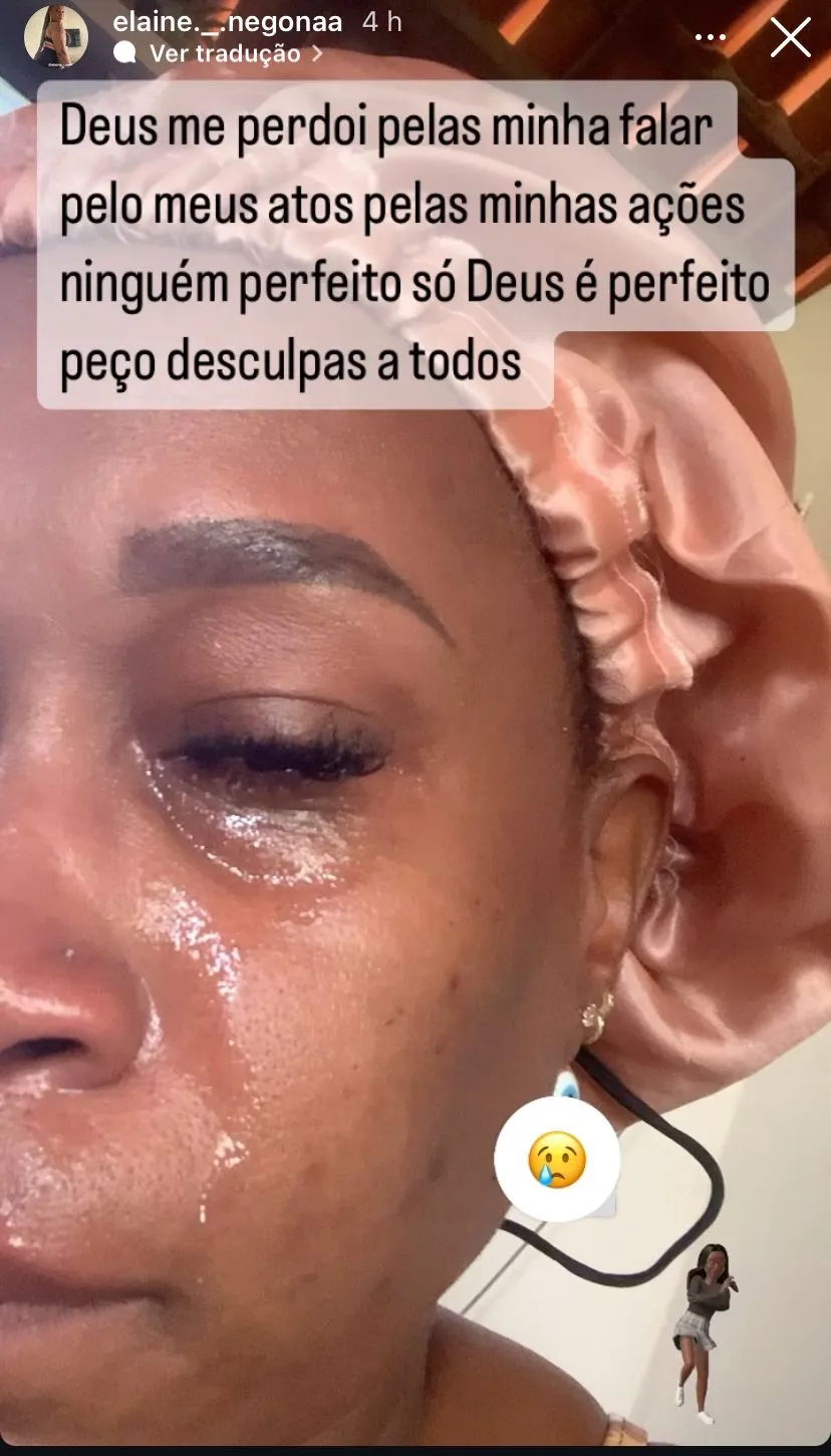 Mãe de Laís Santiago surge chorando na web