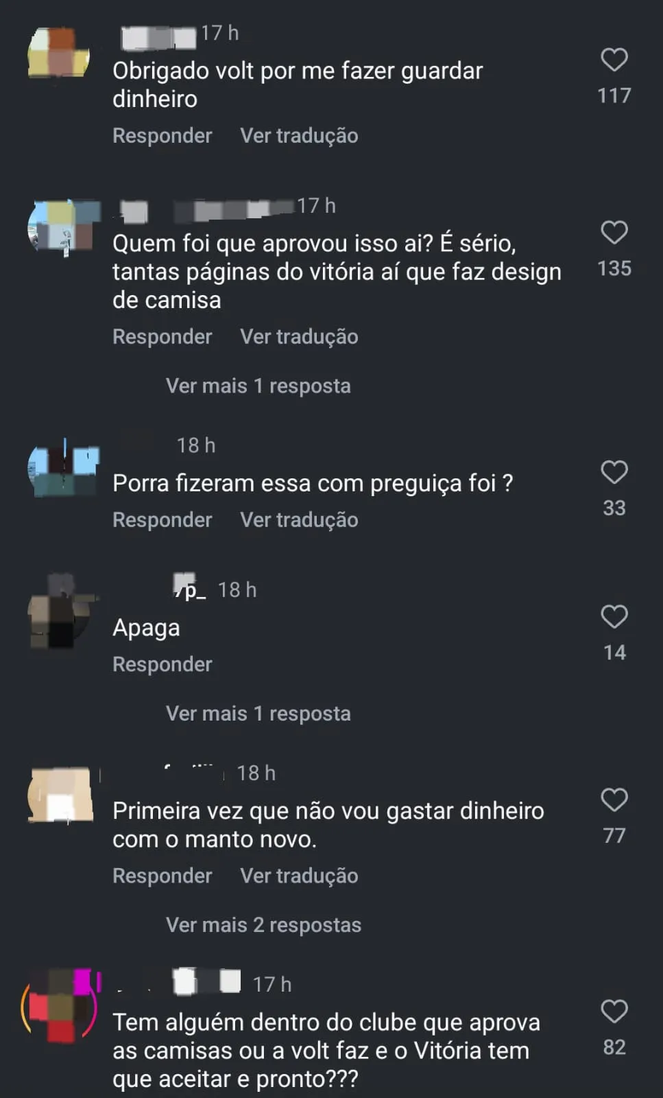 Comentários da torcida do Leão