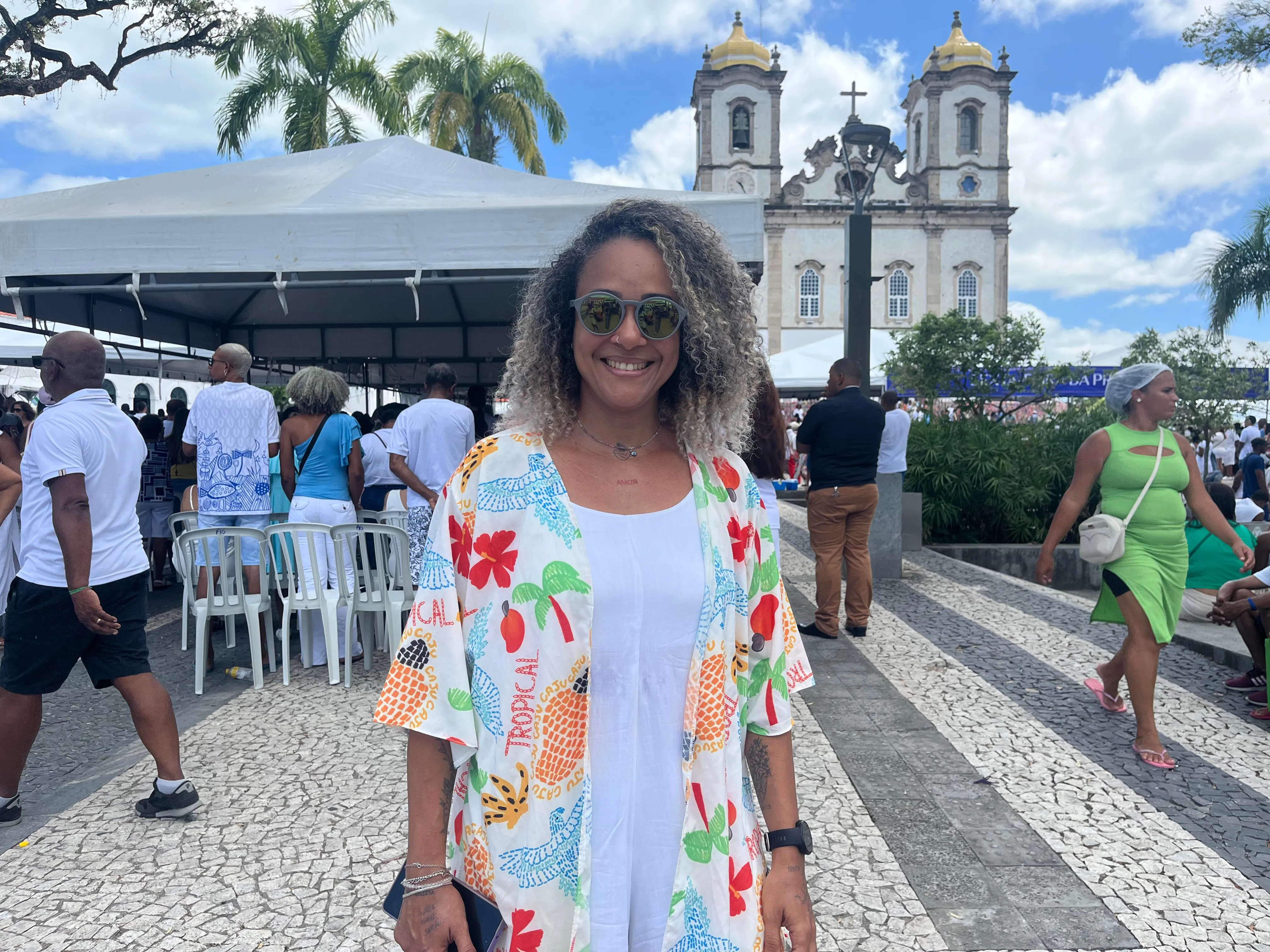 Mara também vai a Igreja do Bonfim desde pequena