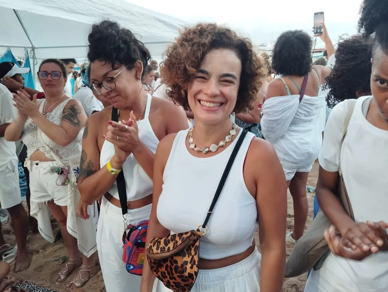 Carolina Rangel veio de São Paulo curtir a festa